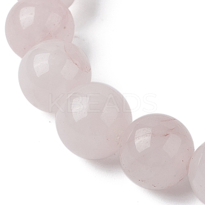 Natural Rose Quartz & Synthetic Turquoise Dolphin Beaded Stretch Bracelets BJEW-JB09830-02-1