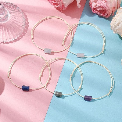 Natural Gemstone Braided Bead Bracelets for Women BJEW-JB11356-1