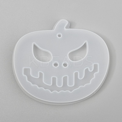 Halloween DIY Jack-O-Lantern Pendant Silicone Molds DIY-P006-53-1