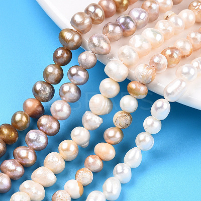 Natural Cultured Freshwater Pearl Beads Strands PEAR-N013-05I-1