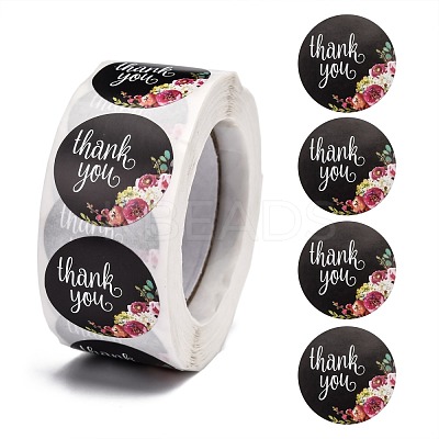 1 Inch Thank You Roll Stickers DIY-E023-07M-1