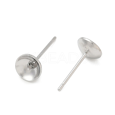 Brass Stud Earring Findings KK-A300-29B-P-1