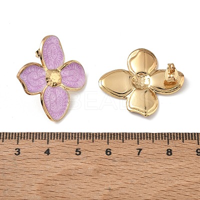 304 Stainless Steel Enamel Stud Earrings SA-CBA46AF-07G-1