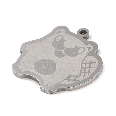 Non-Tarnish 201 Stainless Steel Pendants STAS-C095-25P-1
