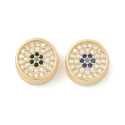 Rack Plating Eco-Friendly Brass Beads KK-K267-08G-1