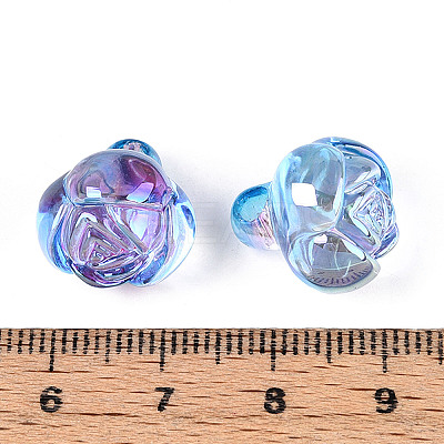 Electroplate Transparent Acrylic Beads PACR-CJC0008-08E-1