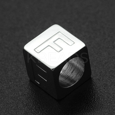 Non-Tarnish 201 Stainless Steel European Beads STAS-N090-LA062-F-1