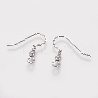 Tarnish Resistant 316 Surgical Stainless Steel Earring Hooks X-STAS-I090-03P-1