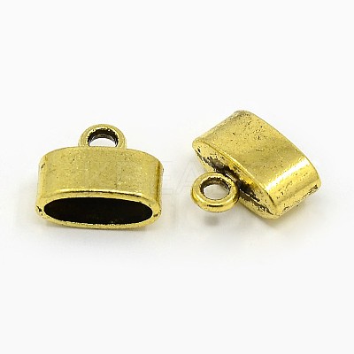 Tibetan Style Alloy Cord Ends TIBEP-LF9848YKG-AG-FF-1
