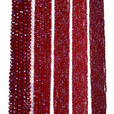 Electroplate Opaque Solid Color Glass Beads Strands LS-EGLA-A044-P2mm-L02-1