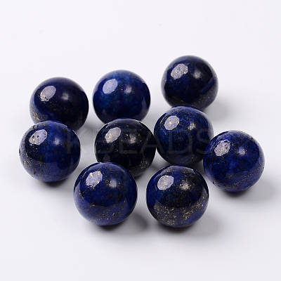 Dyed Natural Lapis Lazuli Round Beads G-I174-16mm-20-1