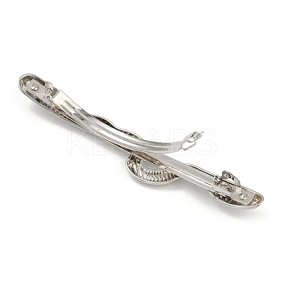 Alloy with Iron Clip Hair Barrettes PHAR-G014-05C-P-1