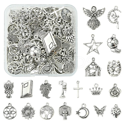 20 Styles Tibetan Style Alloy Pendants FIND-FS0002-72-1