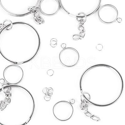 5Pcs 304 Stainless Steel Open Back Bezel Pendants STAS-TAD0001-01A-1