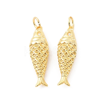 Rack Plating Brass Pendants KK-C021-06G-1