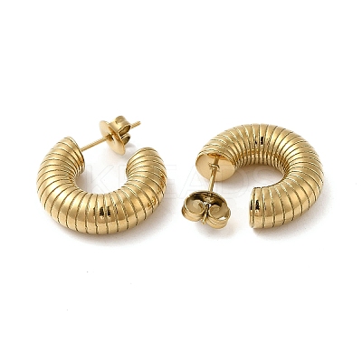 304 Stainless Steel Croissant Stud Earrings EJEW-Q781-10G-1