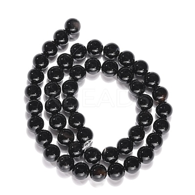 Natural Onyx Beads Strands G-G390-8mm-01-1