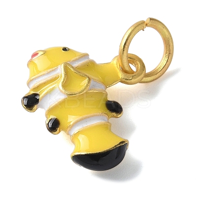 Brass Enamel Pendants KK-D350-01D-1