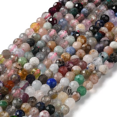 Natural & Synthetic Gemstone Beads Strands G-G048-A02-01-1