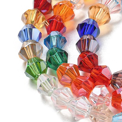 Transparent Electroplate Glass Beads Strands LS-EGLA-A039-T4mm-A29-1