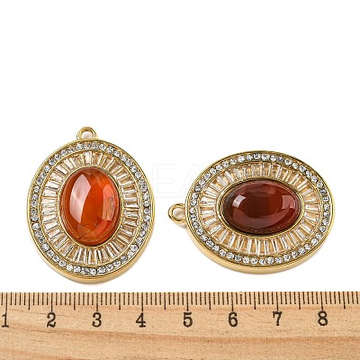 Natural Carnelian(Dyed & Heated) Oval Pendants STAS-L080-010G-01-1