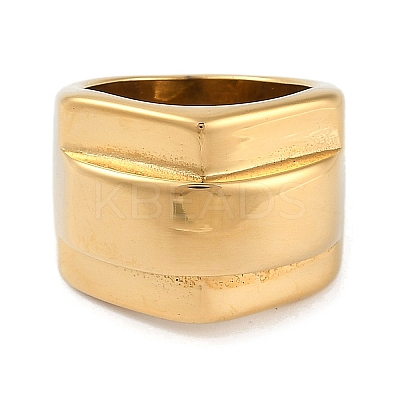 Ion Plating(IP) 304 Stainless Steel Finger Rings RJEW-D083-12G-01-1