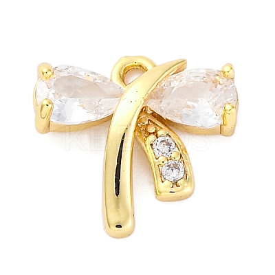 Brass Micro Pave Cubic Zirconia Pendants KK-A240-15G-1