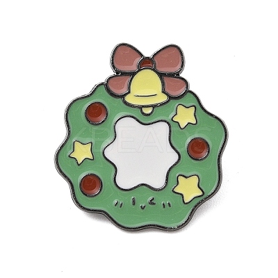 Christmas Theme Zinc Alloy Enamel Pin Brooch for Backpack Clothes LS-JEWB-R003-02EB-02-1