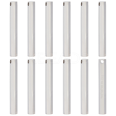 12Pcs Stainless Steel Pendants STAS-BC0003-70-1