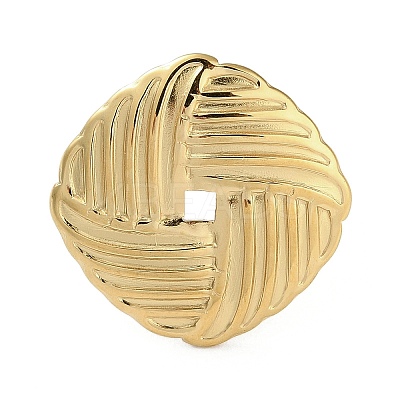 Ion Plating(IP) 304 Stainless Steel Finger Rings RJEW-C075-05B-G-1