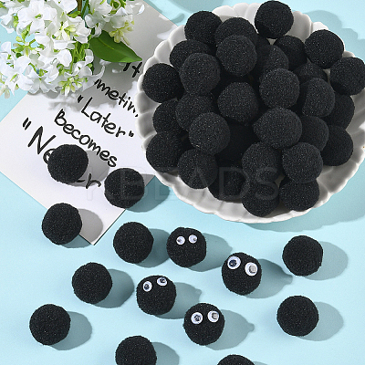 150Pcs Polyester Pom Pom Ball DIY-SC0031-33C-1