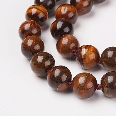 Natural Tiger Eye Beads Necklaces NJEW-F138-8mm-02-1