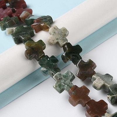 Natural Indian Agate Beads Strands G-M418-B06-01-1