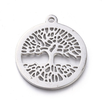 Non-Tarnish 304 Stainless Steel Pendants STAS-L245-010A-P-1