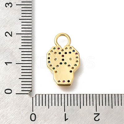 Brass Cubic Zirconia Pendants KK-M295-12G-1