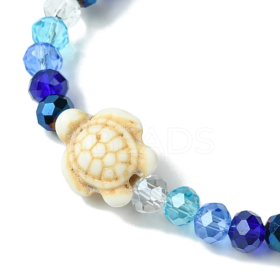 Electroplated Glass Beaded Stretch Bracelets BJEW-JB10900-01-1