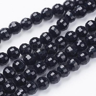 Transparent Glass Bead Strands GLAA-R095-6mm-08-1