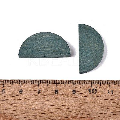 Painted Natural Wood Beads WOOD-T021-05B-05-1