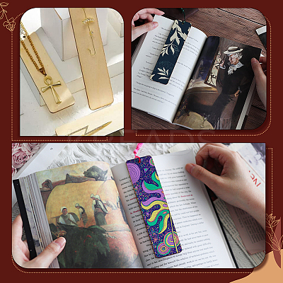 DIY Wood Bookmarks Making Kits WOOD-SP0001-21D-1