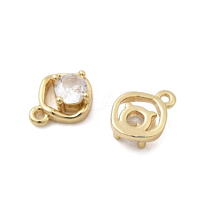 Brass Pave Cubic Zirconia Charms KK-A275-27G-1