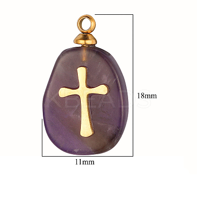 Natural Amethyst Pendants LS-FIND-PW0015-02A-06-1
