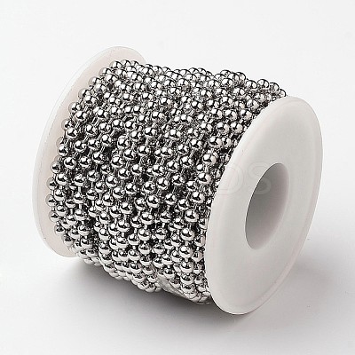 Tarnish Resistant 304 Stainless Steel Ball Chains CHS-L015-46-1