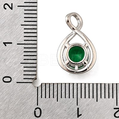 925 Sterling Silver Pave Cubic Zirconia Pendants STER-V001-03P-05-1