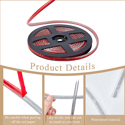 PVC Plastic Edge Banding AJEW-GF0013-89A-06-1