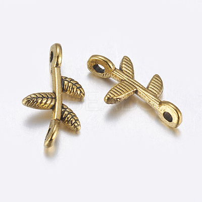 Tibetan Style Links Connectors GLF0801Y-NF-1