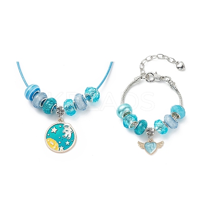 DIY European Bracelet Necklace Making Kit for Kid DIY-G085-01E-1