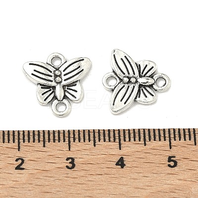 Butterfly Tibetan Style Alloy Links connectors TIBE-5369-AS-LF-1