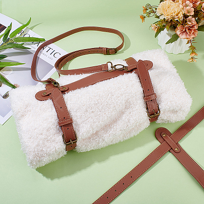 2Pcs 2 Styles PU Leather Blanket Strap AJEW-NB0007-82-1