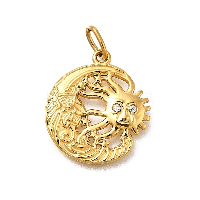 304 Stainless Steel Pendants STAS-R159-61G-03-1