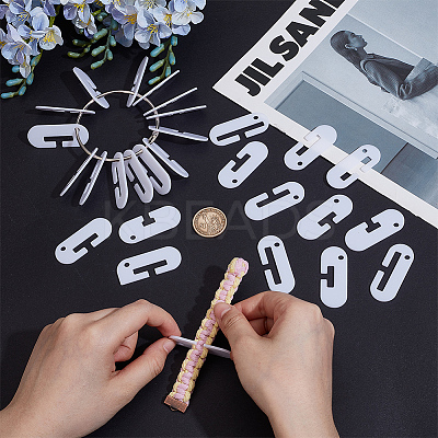 28Pcs Acrylic Band Weaving Width Gauge AJEW-OC0013-96A-1